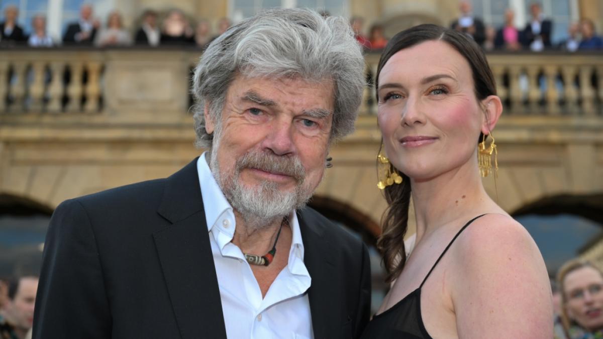 Extrembergsteiger Reinhold Messner (82) und seine Frau Diane Messner (45). (Foto)
