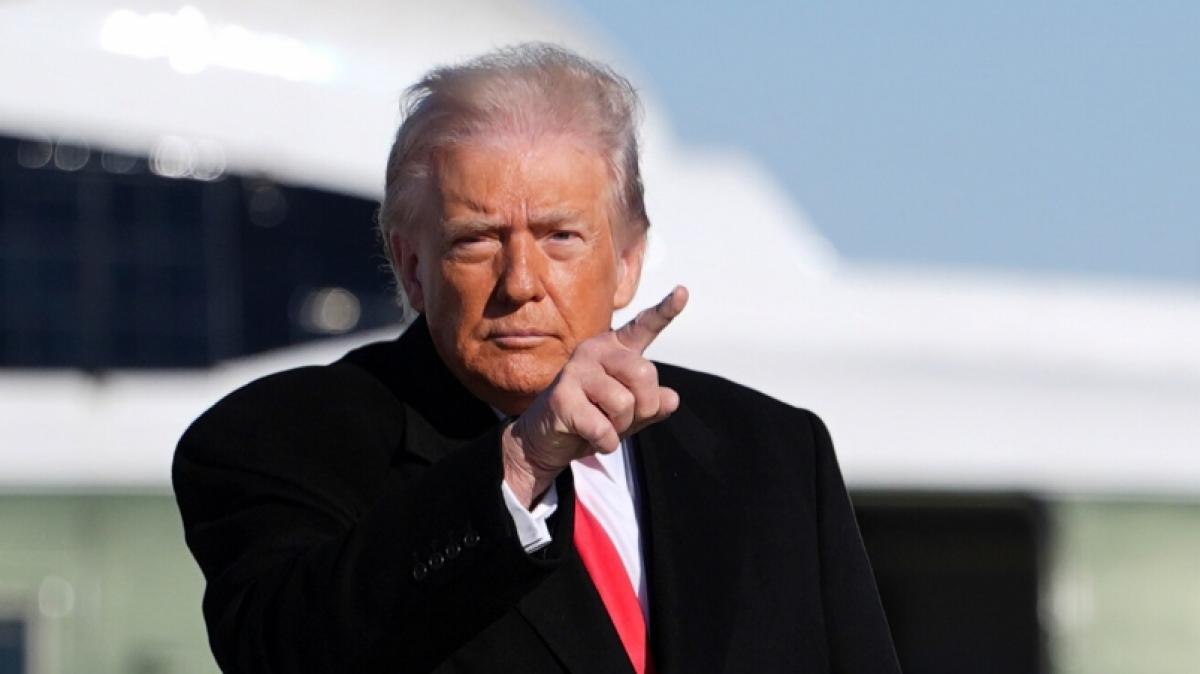 Donald Trump entsetzt bei einer Rede mit seinen &Auml;u&szlig;erungen. (Foto)
