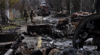 In der ukrainischen Stadt Butscha bietet sich nach dem Rückzug der russischen Armee ein Bild des Grauens.