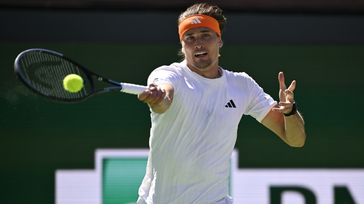Alexander Zverev schl&auml;gt den Ball, am 08.03.2026. (Symbolbild) (Foto)