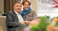 Serien-Ehepaar: Thomas Rühmann als Dr. Roland Heilmann und Hendrikje Fitz als Pia Heilmann.