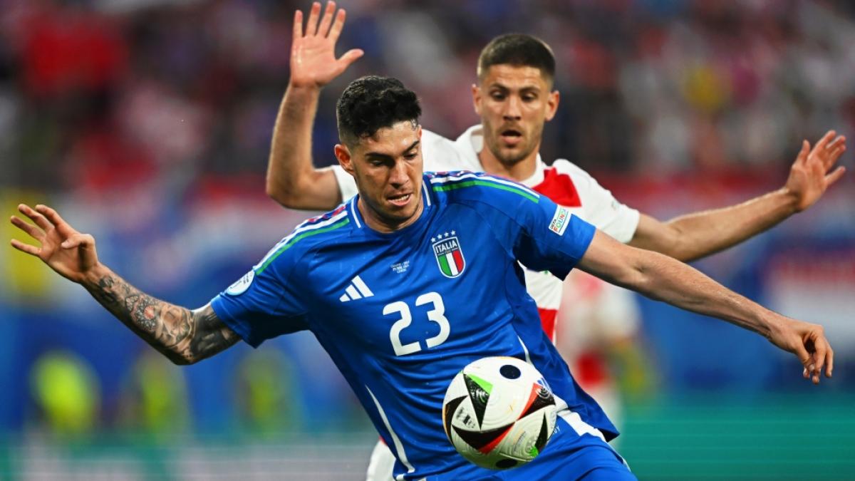 Italien sicherte sich im Spiel der Gruppe B gegen Kroatien das Achtelfinale bei der UEFA Euro 2024. (Foto)