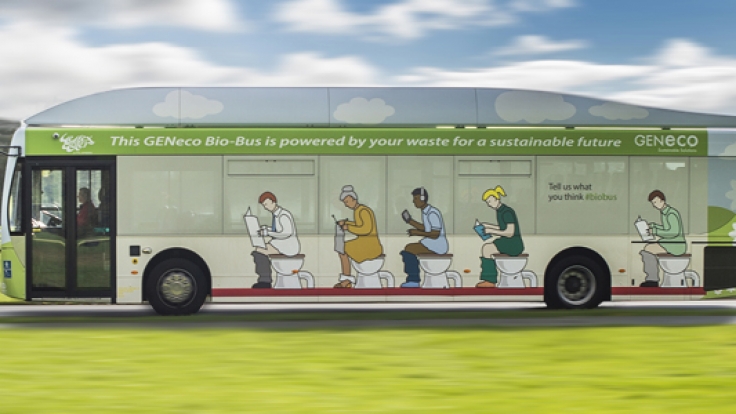 Dieser Bus wird mit Kot betrieben.