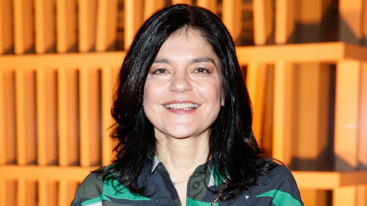 Jasmin Tabatabai bei dem "Bold Woman Award by Veuve Clicquot" in der Franz&ouml;sischen Botschaft. (Foto)