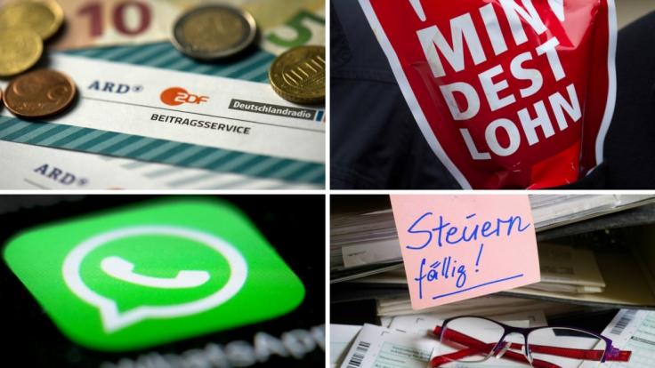 Ab Mai 2018 gelten zahlreiche neue Gesetze, die unter anderem die Nutzung von WhatsApp, den Mindestlohn für Handwerker oder die Rundfunkgebühr betreffen.