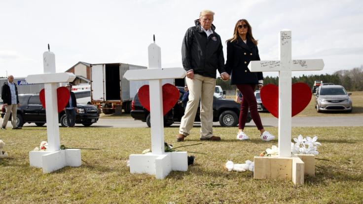 War hier Melanias Double unterwegs?
