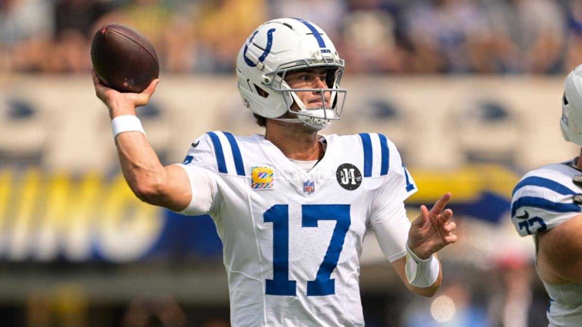 Daniel Jones von den Indianapolis Colts wirft den Ball, am 19.10.2025. (Symbolbild) (Foto)