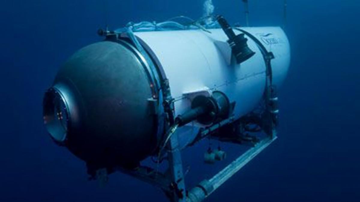 Dieses undatierte von OceanGate Expeditions im Juni 2021 zur Verf&uuml;gung gestellt Foto zeigt das "Titan"-U-Boot des Unternehmens OceanGate Expeditions. (Foto)