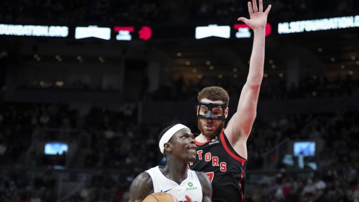 Die Toronto Raptors spielen gegen die Detroit Pistons am 04.04.2025 (Foto)