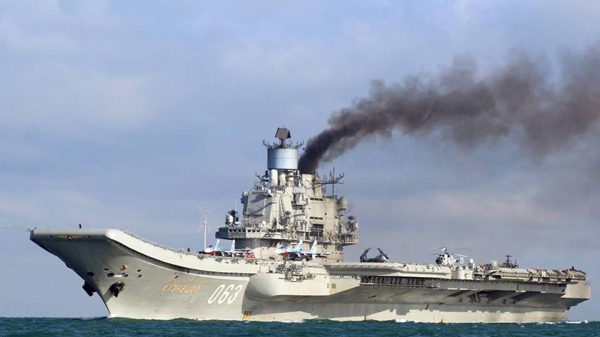 Der russische Flugzeugtr&auml;ger "Admiral Kosnetzow" wird vermutlich nie wieder in See stechen. (Foto)