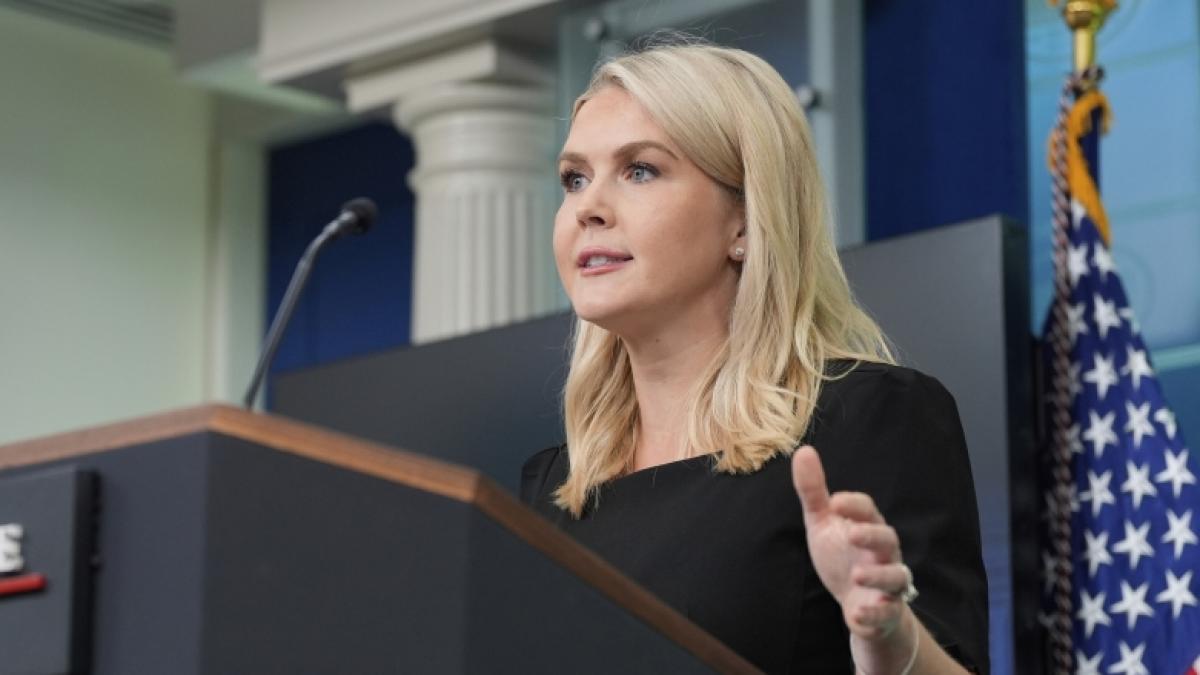 Karoline Leavitt sorgt als Pressesprecherin im Wei&szlig;en Haus immer wieder f&uuml;r Schlagzeilen. (Foto)