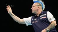 Patriot bis in die Haarspitzen: Zur Darts-Team-WM 2019 trat der gebürtige Schotte Peter Wright in den blau-weißen Farben seiner Heimat ans Oche.