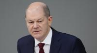 Olaf Scholz während seiner Rede im Bundestag.