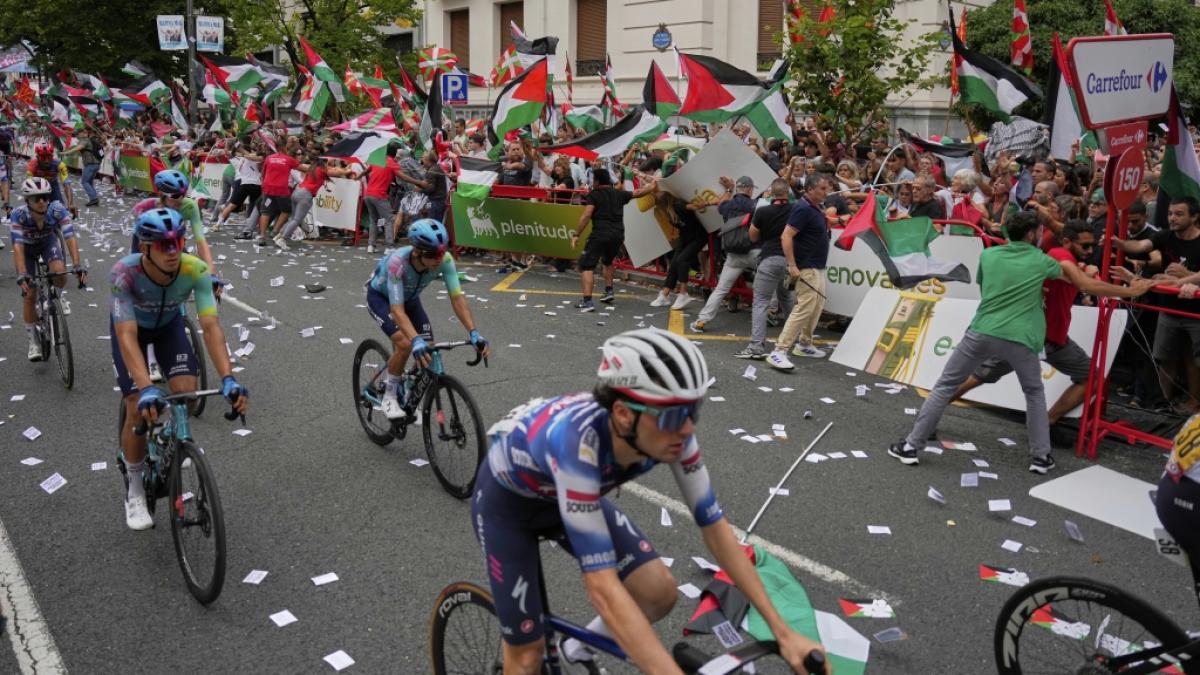 Vuelta &aacute; Espa&ntilde;a, Bilbao, die 11. Etappe blieb wegen Protesten ohne Sieger (Foto)