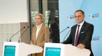 Die AfD-Vorsitzenden Alice Weidel und Tino Chrupalla sind in der Russland-Politik gespalten.