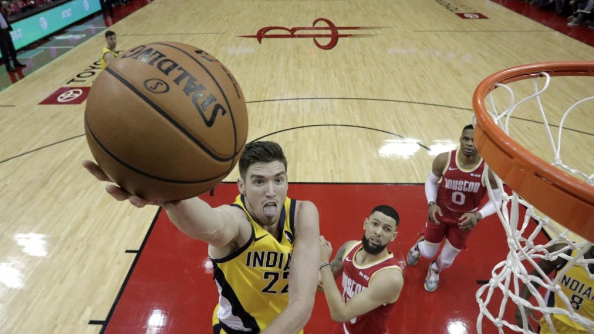 Die Indiana Pacers legen einen Korb gegen die Houston Rockets am 16.11.2019. (Symbolbild) (Foto)
