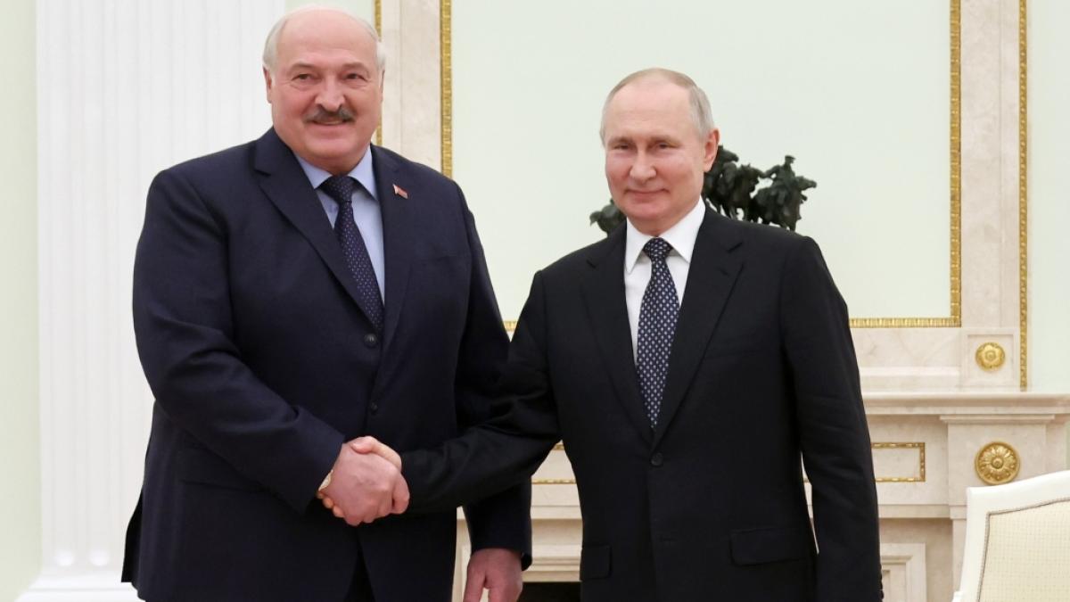 Selbst Belarus-Machthaber Lukaschenko blieb nicht verborgen, dass es um Wladimir Putins Gesundheit nicht zum Besten bestellt sein soll. (Foto)