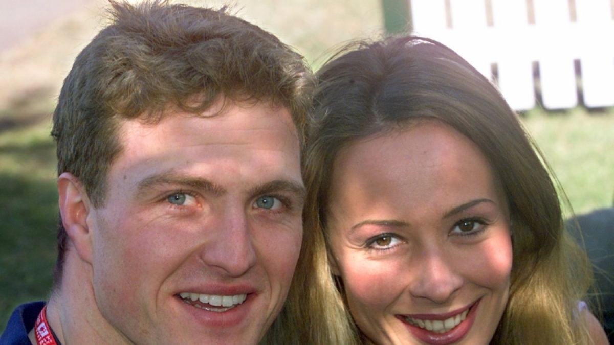 Süßes Paar: Ralf und Cora Schumacher. (Foto)