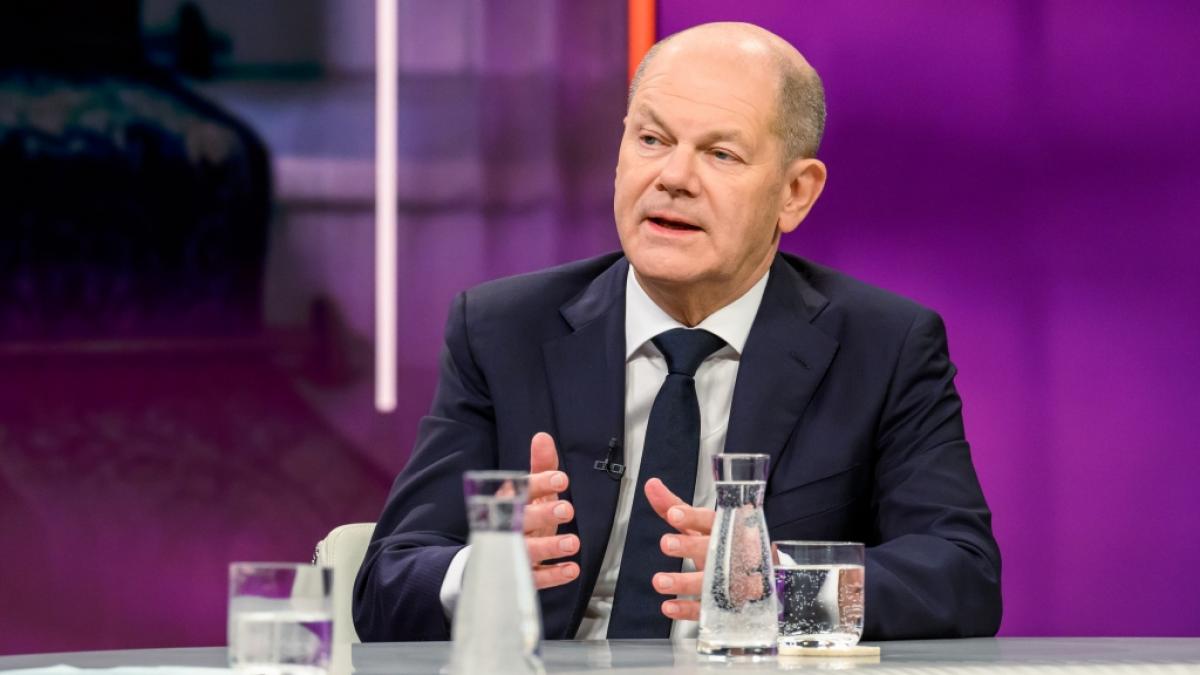 Olaf Scholz bei "maybrit illner" im Februar 2023. (Foto)