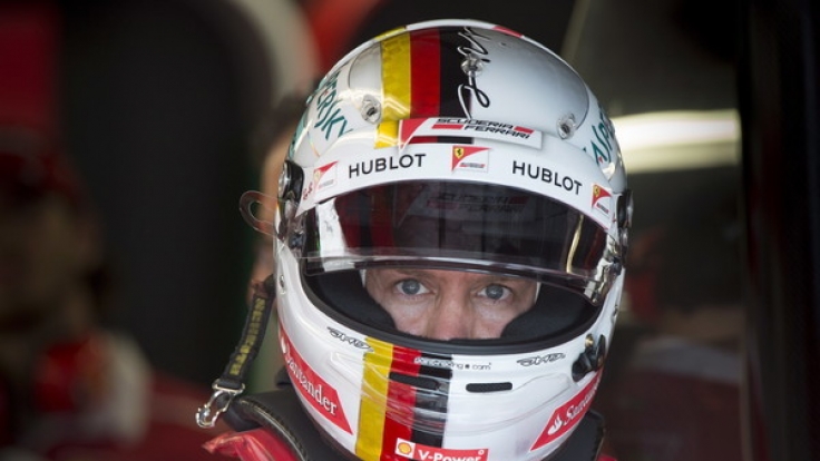 Ferrari-Fahrer Sebastian Vettel aus Deutschland bereitet sich in Montreal auf das 2. Freie Training vor.