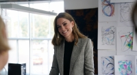 Prinzessin Kate besuchte alleine eine Textilfabrik.
