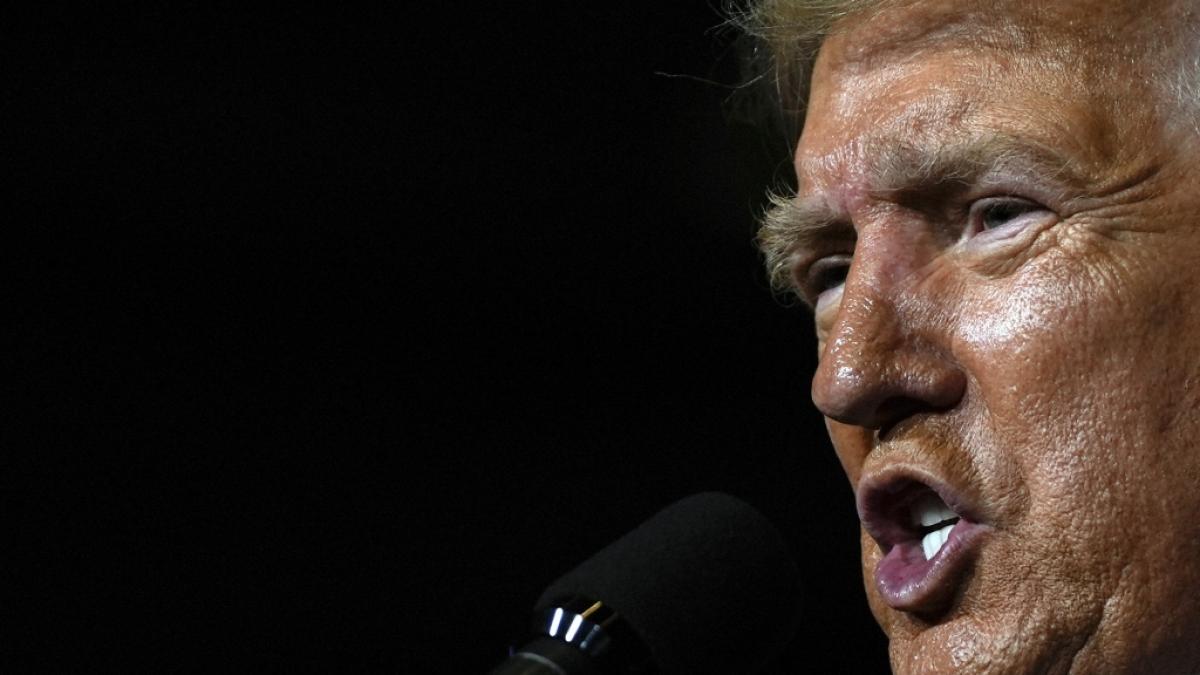 Mit einer weiteren Verbalattacke gegen Kamala Harris sorgt Donald Trump f&uuml;r Entsetzen. (Foto)