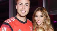 Fußball-Nationalspieler und WM-Torschütze Mario Götze mit Freundin Ann-Kathrin Brömmel
