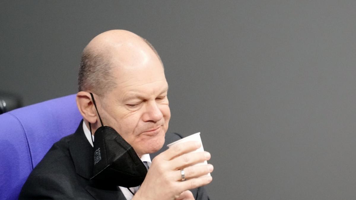 Olaf Scholz ist wieder aufgetaucht. (Foto)
