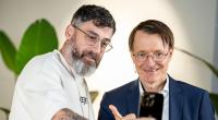 Karl Lauterbach (r.) hat im Gespräch mit Rapper Sido (l.) zugegeben, dass er schon einmal Drogen konsumiert hat.