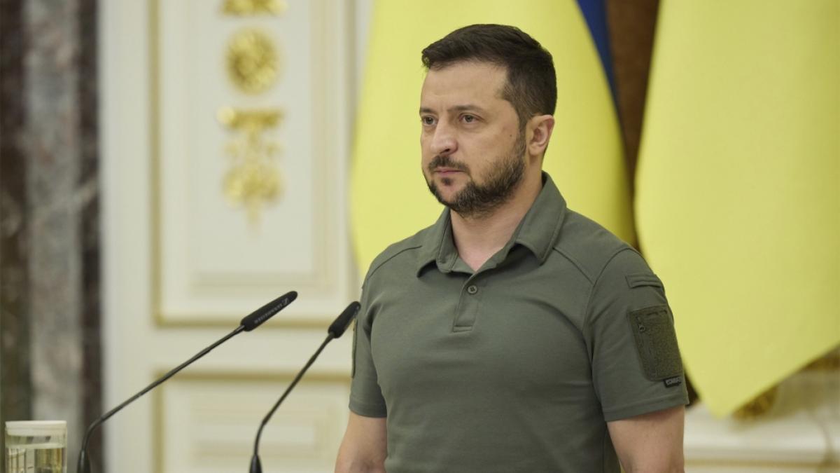 Wolodymyr Selensky&nbsp;hat weitere Angriffe auf das von russischen Truppen besetzte Gebiet in der Ukraine angek&uuml;ndigt. (Foto)
