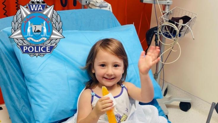 Im Krankenhaus bekam die vierjährige Cleo erstmal ein Eis. (Foto)