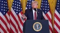 US-Präsident Donald Trump spricht während einer Veranstaltung zum Thema Kohlekraft im East Room des Weißen Hauses. Dabei geriet er ins Stammeln.