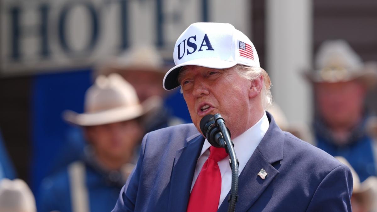 Mit einer Rede &uuml;ber Kriminalit&auml;tsbek&auml;mpfung in Washington rief Donald Trump eine sp&ouml;ttische Reaktion hervor. (Foto)