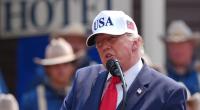 Mit einer Rede über Kriminalitätsbekämpfung in Washington rief Donald Trump eine spöttische Reaktion hervor.