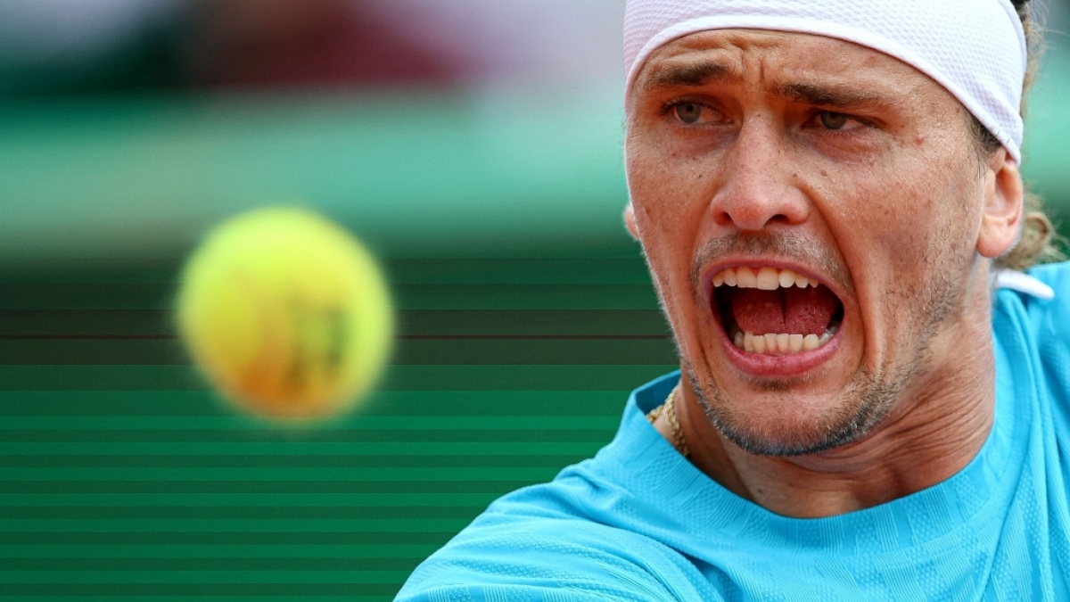 Der Deutsche Alexander Zverev schaut sich den Ball an, am 08.04.2026. (Symbolbild) (Foto)