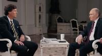 Der rechte US-Talkmaster Tucker Carlson führte im Februar 2024 ein Interview mit Wladimir Putin.