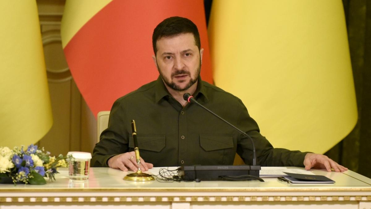 Der ukrainische Pr&auml;sident Wolodymyr Selenskyj hat seine Landsleute auf einen harten Winter eingestellt. (Foto)