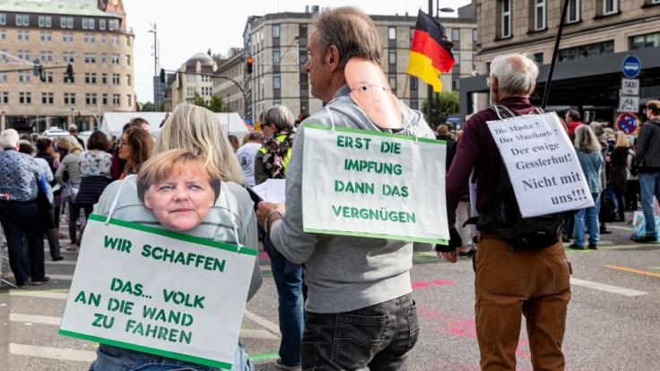 In Berlin demonstrieren