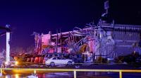 Ein Tornado zerstörte eine Tankstelle im US-Bundesstaat Texas.