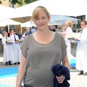 Hier noch hochschwanger mit ihrer Tochter: Silke Bodenbender auf dem Filmfest in München 2014.