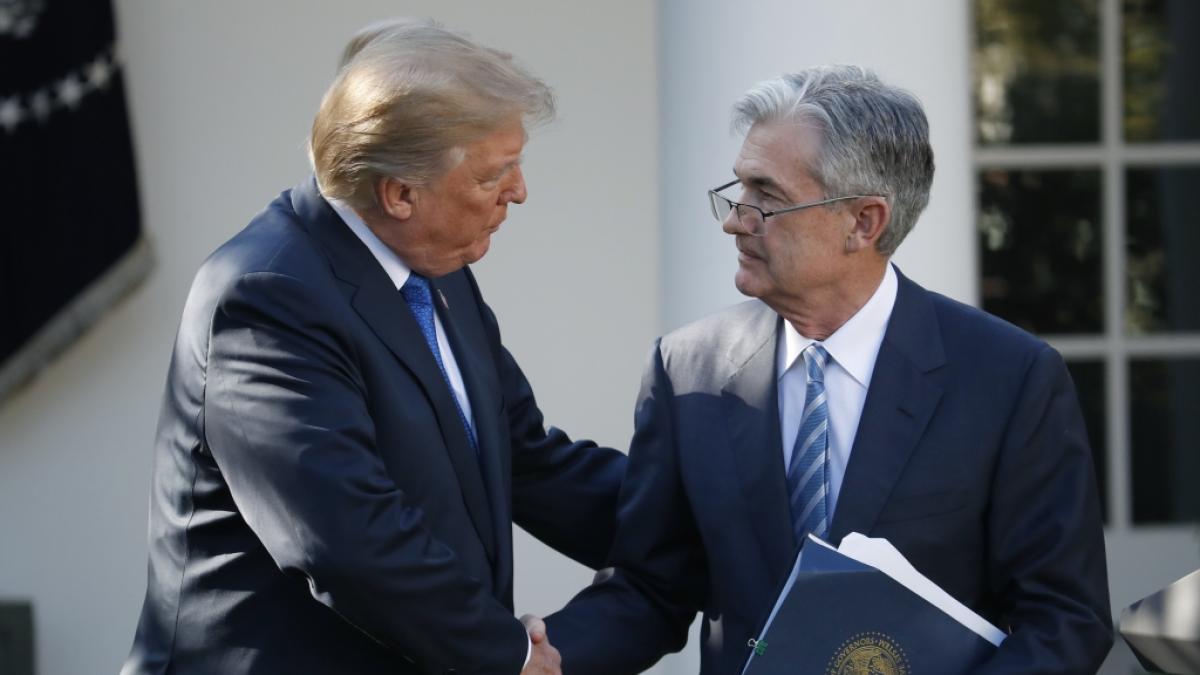 Donald Trump und Jerome Powell im Jahr 2017. (Foto)