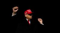 Donald Trump, wie er sich selbst am liebsten sieht: in Siegerpose.