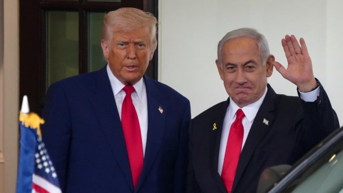 Benjamin Netanjahu (rechts) will Donald Trump manipuliert haben. (Foto)