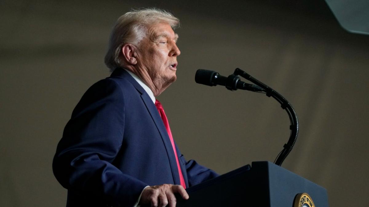 Donald Trump drohte dem Iran bei einer Rede in Iowa mit einem m&ouml;glichen US-Angriff. (Foto)