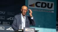 Friedrich Merz (CDU) spricht beim Wahlkampfabschluss der CDU Brandenburg (Archivbild).