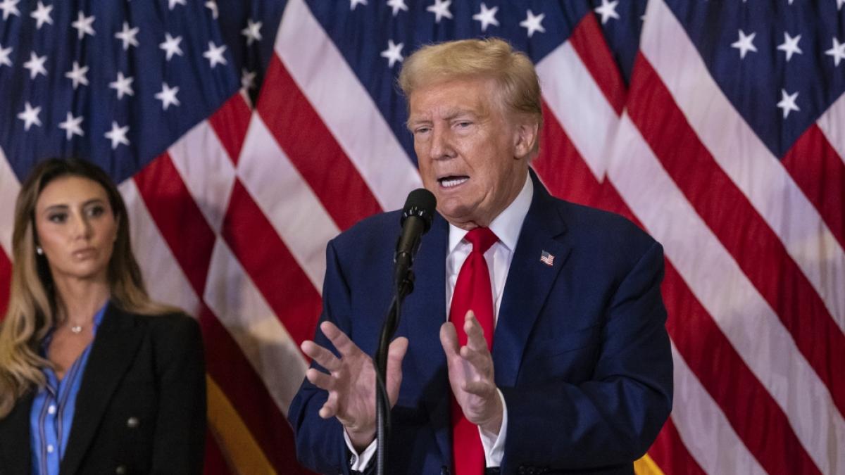 Donald Trump verzettelte sich bei einer Pressekonferenz. (Foto)