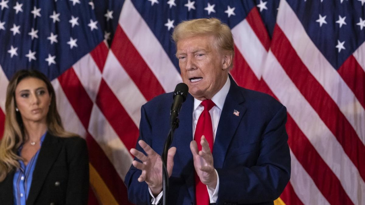 Donald Trump hat sich erneut in wirre Aussagen verstrickt. (Foto)