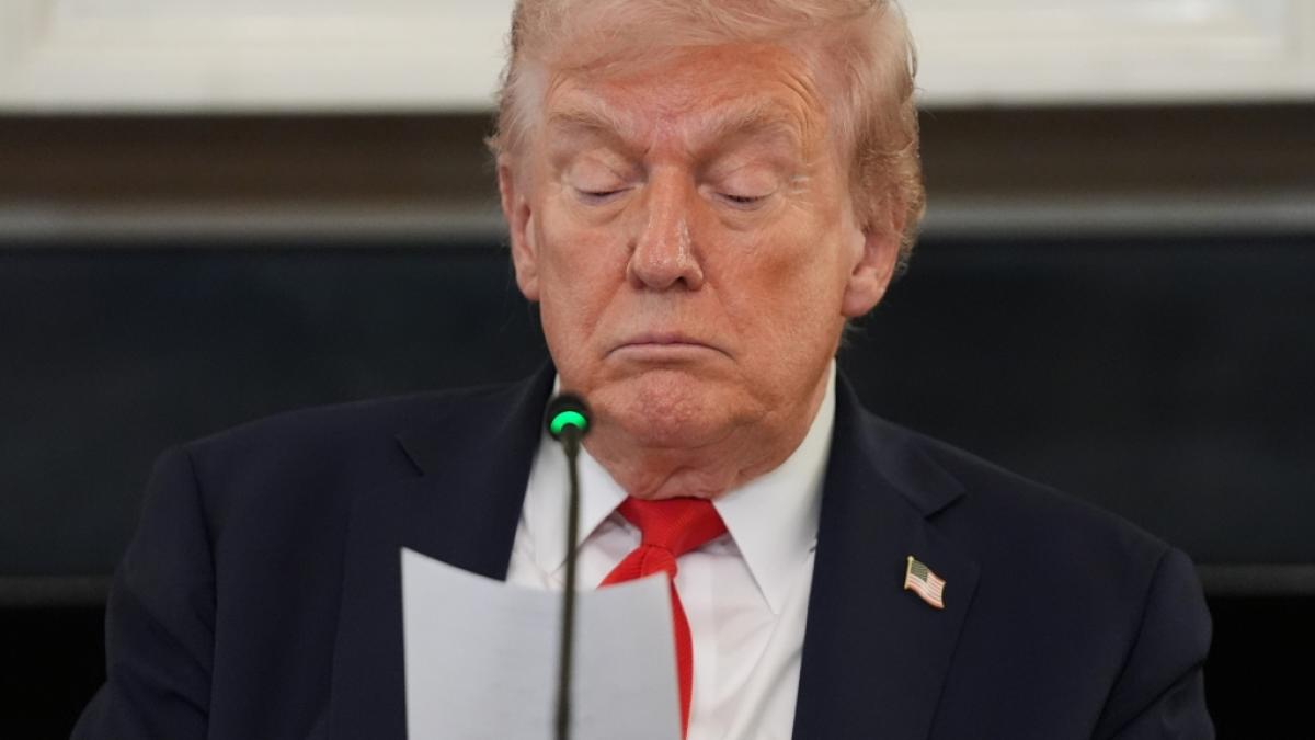 Donald Trump wirkte laut Beobachtern bei einem &ouml;ffentlichen Auftritt im Wei&szlig;en Haus m&uuml;de. (Foto)