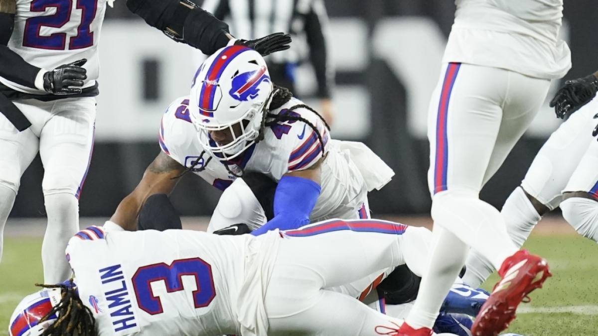 Bills-Verteidiger Damar Hamlin ist auf dem Spielfeld zusammengebrochen. (Foto)