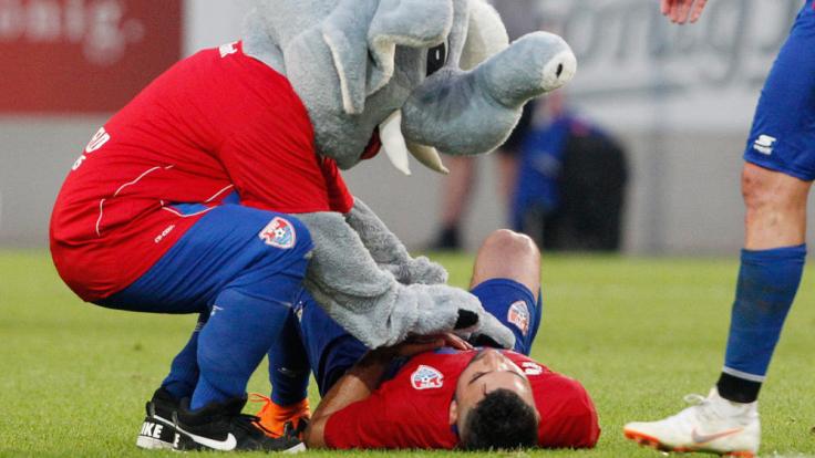 Uerdingens Maskottchen Grotifant in Action!